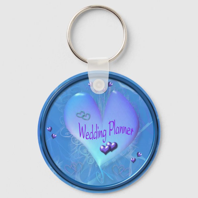 Porte-clés Porte - clé Wedding planner bleu doux (Recto)