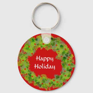 Porte-clés Porte - clé - Wreath Happy Holiday
