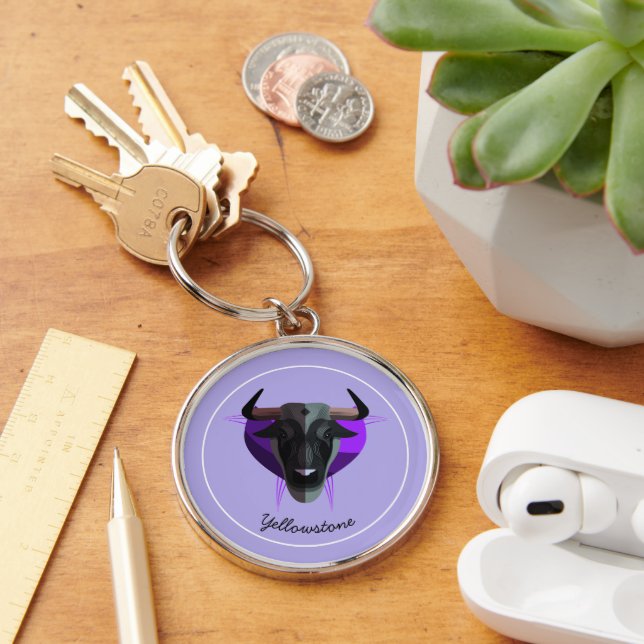 Porte-clés Porte - clé-Yellowstone Buffalo (Bureau)