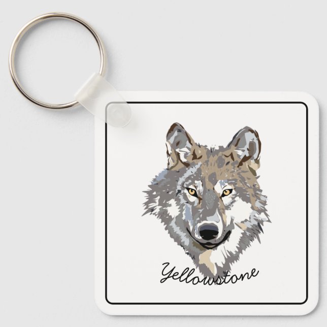 Porte-clés Porte - clé-Yellowstone Wolf (Recto)