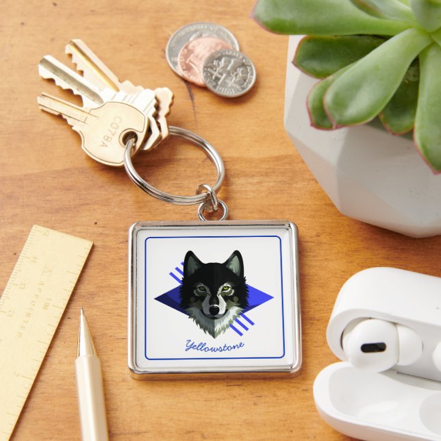 Porte-clés Porte - clé-Yellowstone Wolf (Bureau)