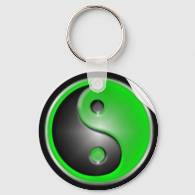 Porte-clés Porte - clé Yin Yang Vert (Recto)