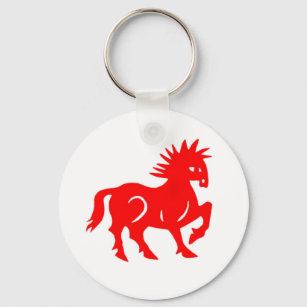 Porte-clés Porte - clé : Zodiac chinois du Cheval Rouge