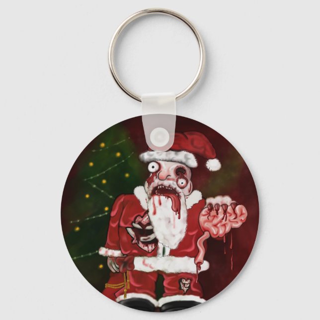 Porte-clés Porte - clé Zombie Père Noël (Recto)