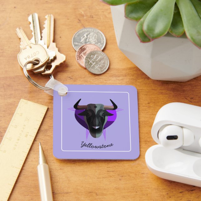 Porte-clés Porte-clés-Buffle de Yellowstone (Bureau)
