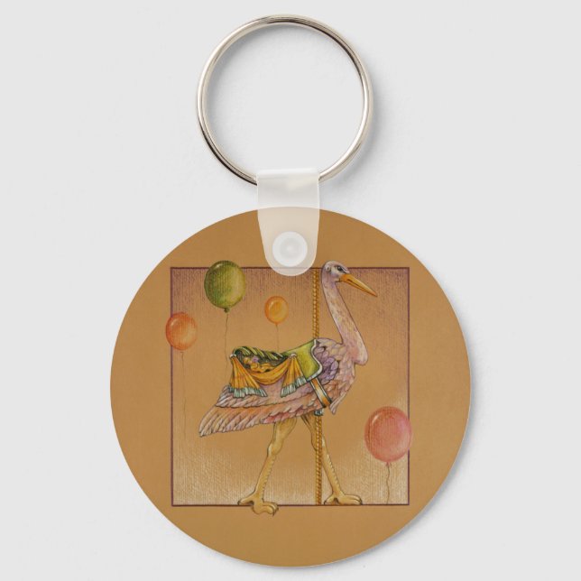 Porte-clés Porte - clés - Carousel Stork (Recto)