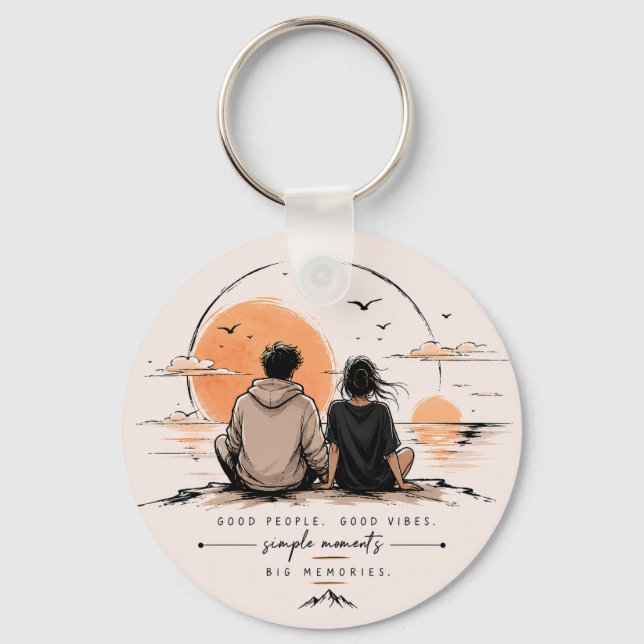 Porte-clés Porte-clés/charme esthétique pour couple (Recto)