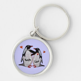 Porte-clés Porte - clés d'amour de pingouin