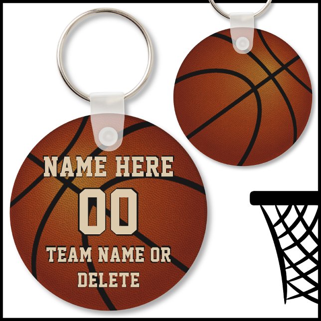 Porte-clés Porte - clés de basket-ball pas chers Personnalisé (Cheap Basketball Team Gifts. Gifts for basketball players from coach. Basketball party Favors. Cool.)