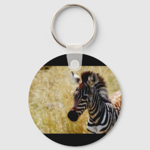 Porte-clés Porte - clés de faune de poulain de zèbre et