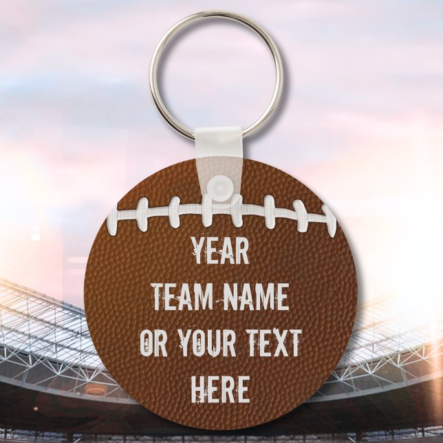 Porte-clés Porte - clés de football en vrac PERSONNALISÉS pou (Personalized Football Team Gifts. Football bag tags. Football team gifts cheap. Football goodies.)