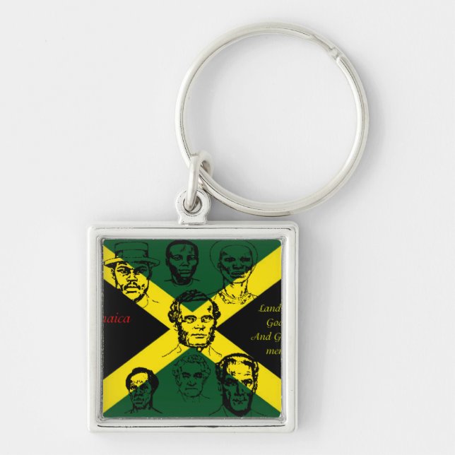 Porte-clés porte - clés de héros national de jamaïque (Devant)