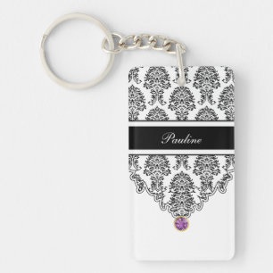 Porte-clés Porte - clés de monogramme bilatéraux