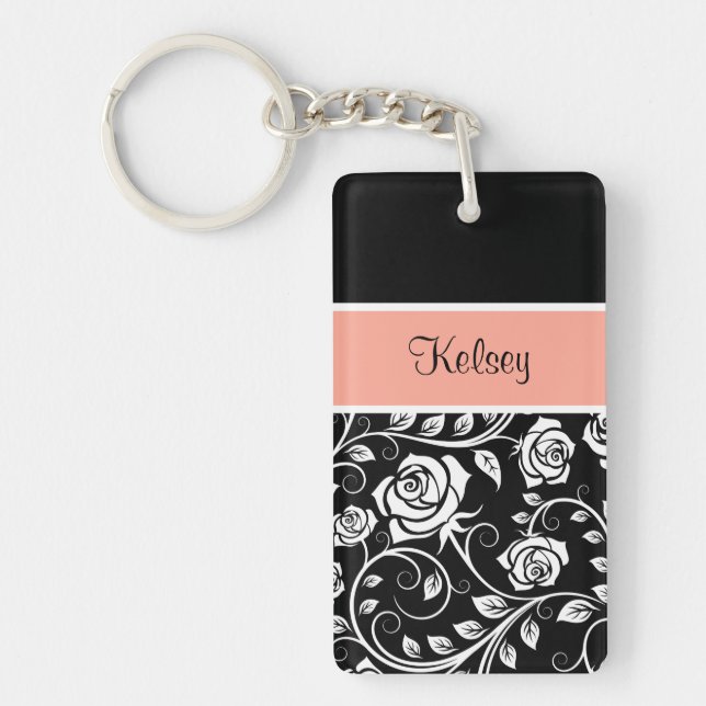 Porte-clés Porte - clés de monogramme de filles (Devant)