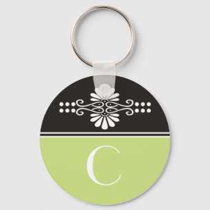 Porte-clés Porte - clés décorés d'un monogramme