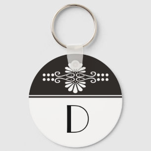 Porte-clés Porte - clés décorés d'un monogramme