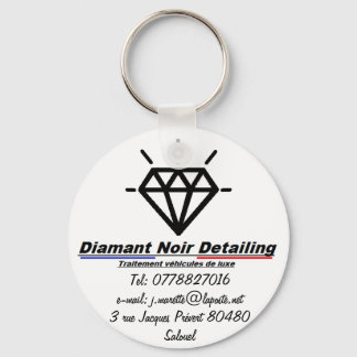 Porte-clés Porte clés Diamant Noir Détail