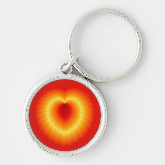 Porte-clés Porte - clés d'or de coeur (Devant)