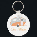 Porte-clés Porte - clés du propriétaire d'une caravane d'art<br><div class="desc">Voir la gamme complète de 25 caravanes rétro par Trina Esquivelzeta @SurfaceHug sur divers autres produits de la collection ci-dessous.</div>