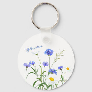 Porte-clés Porte-clés-Fleurs sauvages de Yellowstone
