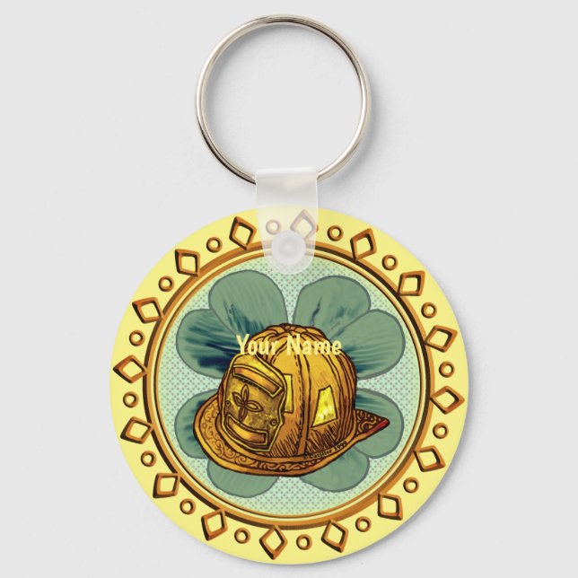 Porte-clés Porte - clés irlandais des pompiers (Recto)