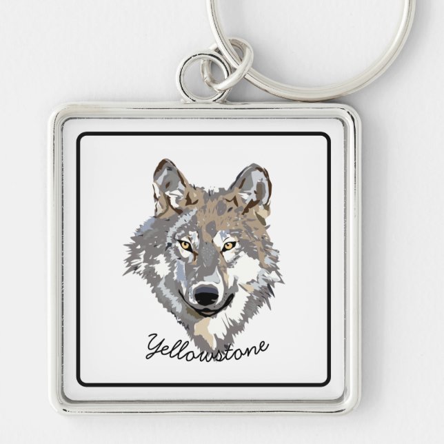 Porte-clés Porte-clés-Loup de Yellowstone (Devant)