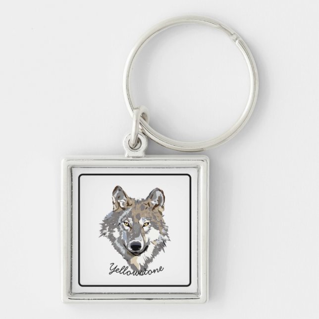 Porte-clés Porte-clés-Loup de Yellowstone (Devant)