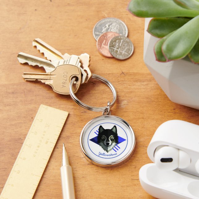 Porte-clés Porte-clés-Loup de Yellowstone (Bureau)