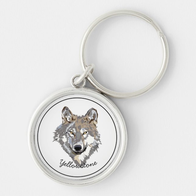 Porte-clés Porte-clés-Loup de Yellowstone (Devant)