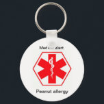 Porte-clés porte - clés Médicales d'alerte allergique (person<br><div class="desc">Grand porte - clé pour toutes allergies,  les conditions de santé,  fait également un grand petit cadeau pour quiconque s'en occupe! Symbole d'alerte Médicale pour alerter l'équipe médicale de vos conditions en cas d'urgence. Voir notre magasin pour d'autres articles RSD!</div>