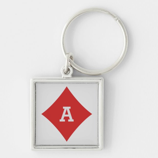 Porte-clés Porte - clés monogrammes personnalisés du lecteur  (Devant)
