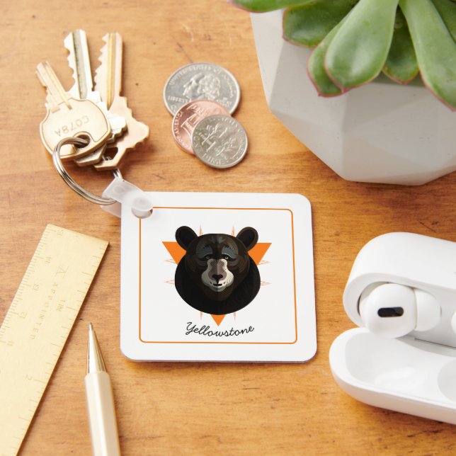 Porte-clés Porte-clés-ours de Yellowstone (Bureau)