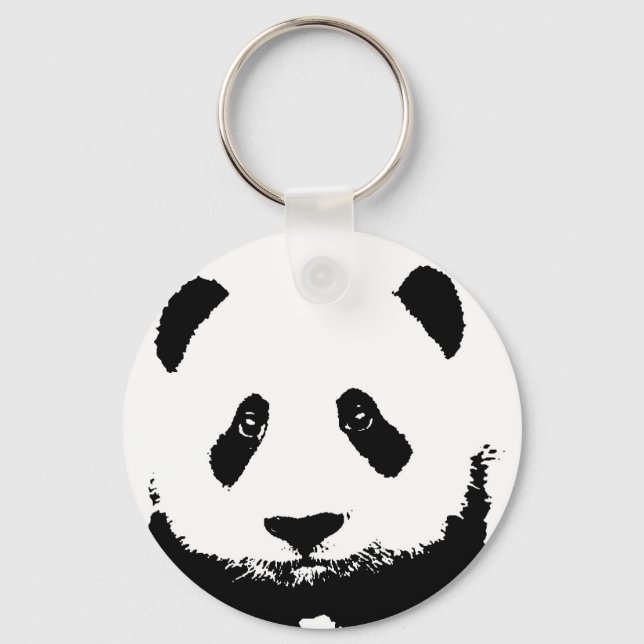 Porte-clés Porte - clés Panda noir et blanc (Recto)