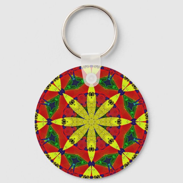 Porte-clés Porte - clés personnalisables de fleur d'énergie (Recto)