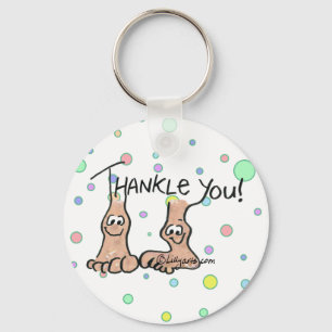 Porte-clés Porte - clés personnalisés de cadeau de Merci
