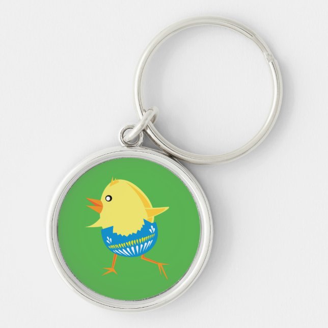 Porte-clés Porte - clés personnalisés de Pâques Chick (Devant)