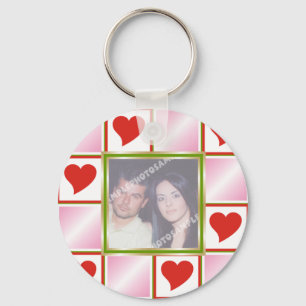 Porte-clés Porte - clés photo Motif du coeur
