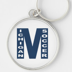 Porte-clés Porte clés rond Premium MICHIGAN SOCCER