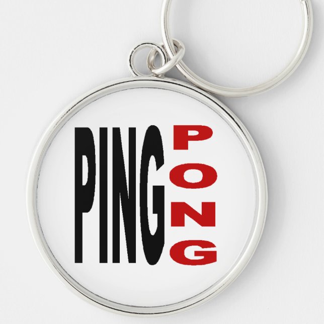 Porte-clés Porte clés Rond Premium PING PONG (Devant)