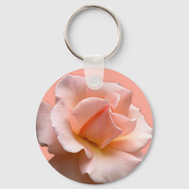 Porte-clés Porte - clés Roses sauvages Pêcher Roses Cadeaux F (Recto)
