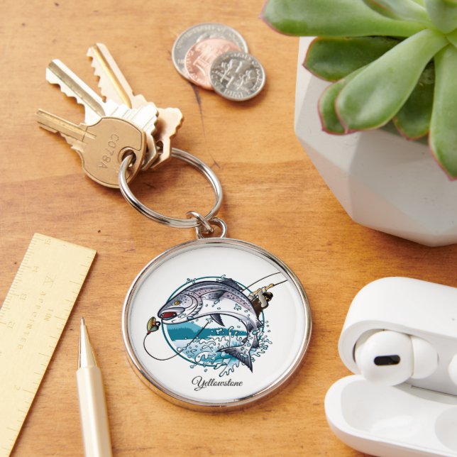Porte-clés Porte-clés-Yellowstone Pêche (Bureau)