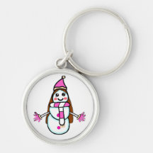 Porte-clésFemme de neige Magique - Personnage orig