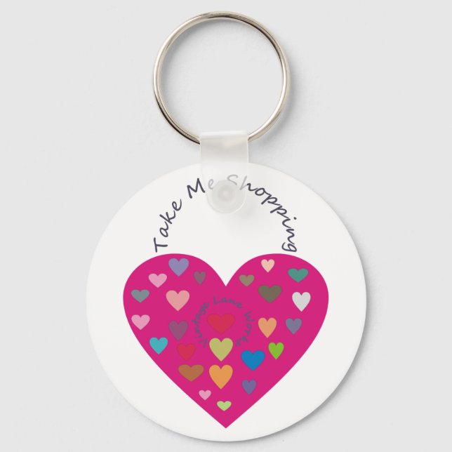 Porte-clés Porte-monnaie rouge Valentine (Recto)