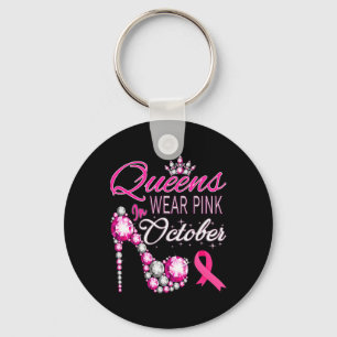 Porte-clés Porter du rose en octobre Ruban rose femmes