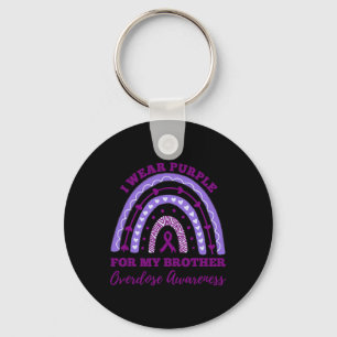 Porte-clés Porter le violet pour mon frère surdose de sensibi
