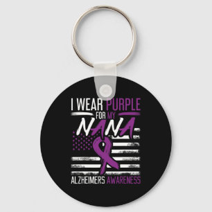 Porte-clés Porter le violet pour Nana Alzheimer Alzheimers