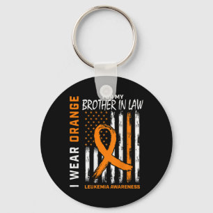 Porte-clés Porter Orange Brother En Droit Leucémie Sensibilis