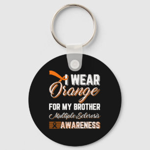 Porte-clés Porter Orange Pour Mon Frère Sclérose Multiples