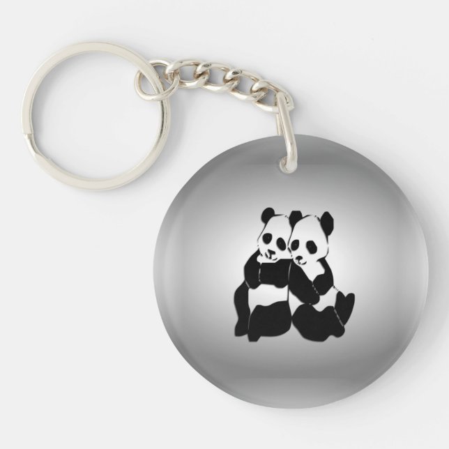 Porte-clés Portes de panda mignonnes (Devant)