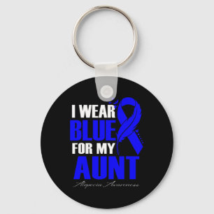 Porte-clés Portez Bleu pour ma tante Alopecia